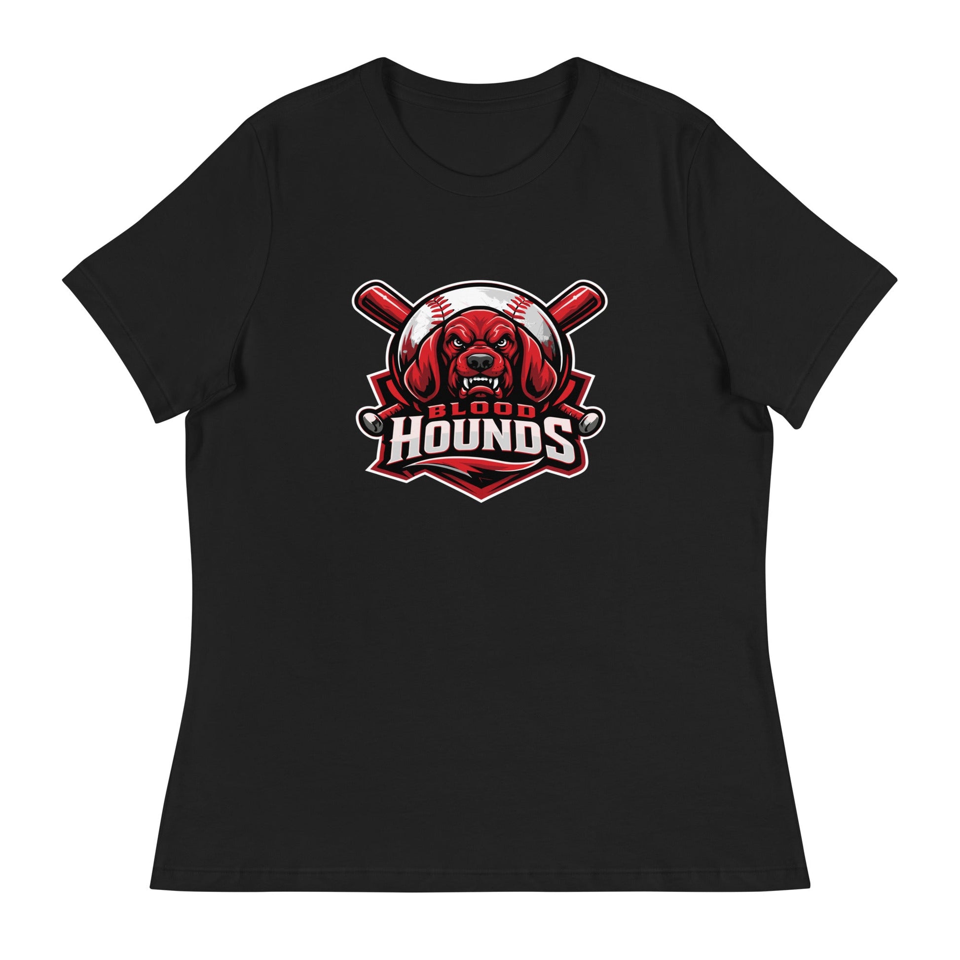 Performance | Women's Relaxed T Shirt | Mountain House Bloodhounds | Blood Hounds Logo