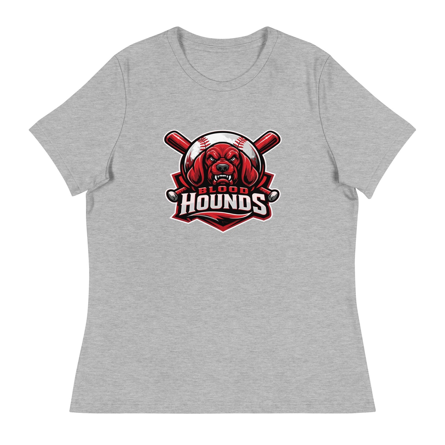 Performance | Women's Relaxed T Shirt | Mountain House Bloodhounds | Blood Hounds Logo