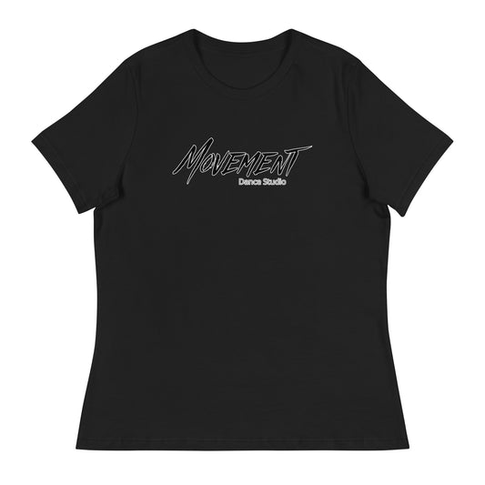 Performance | Women's Relaxed T Shirt | Movement Dance Studio | Crest Logo