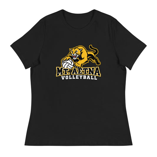 Performance | Women's Relaxed T Shirt | Mt. Aetna Adventist School | Volleyball Apex Logo