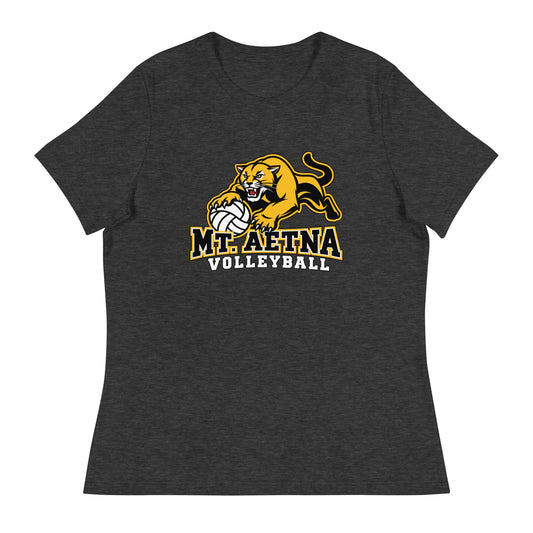 Performance | Women's Relaxed T Shirt | Mt. Aetna Adventist School | Volleyball Apex Logo