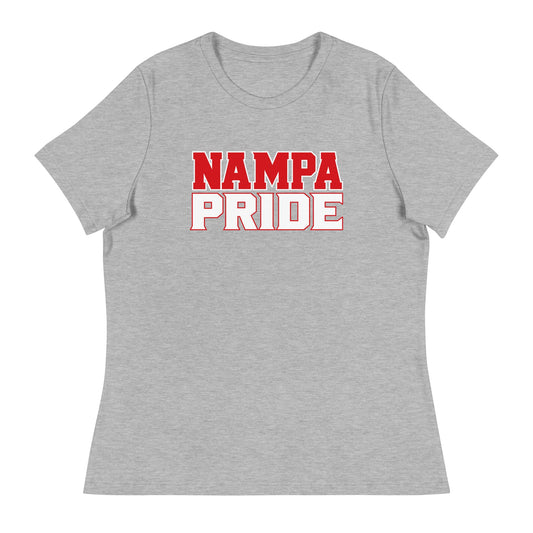 Performance | Women's Relaxed T Shirt | Nampa Pride | Letter Mark Logo