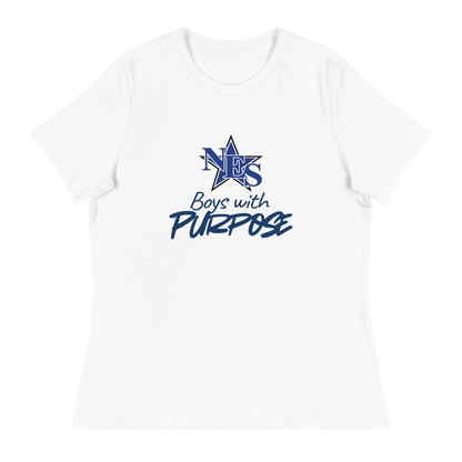Performance | Women's Relaxed T Shirt | NES - Boys with Purpose | Boys with Purpose Logo