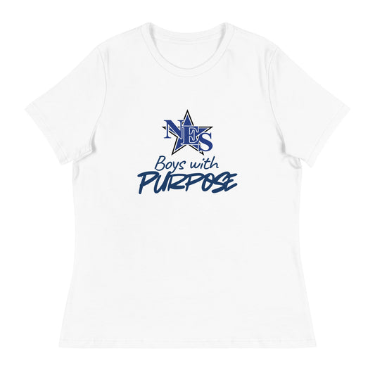 Performance | Women's Relaxed T Shirt | NES - Boys with Purpose | Boys with Purpose Logo