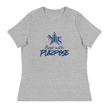 Performance | Women's Relaxed T Shirt | NES - Boys with Purpose | Boys with Purpose Logo