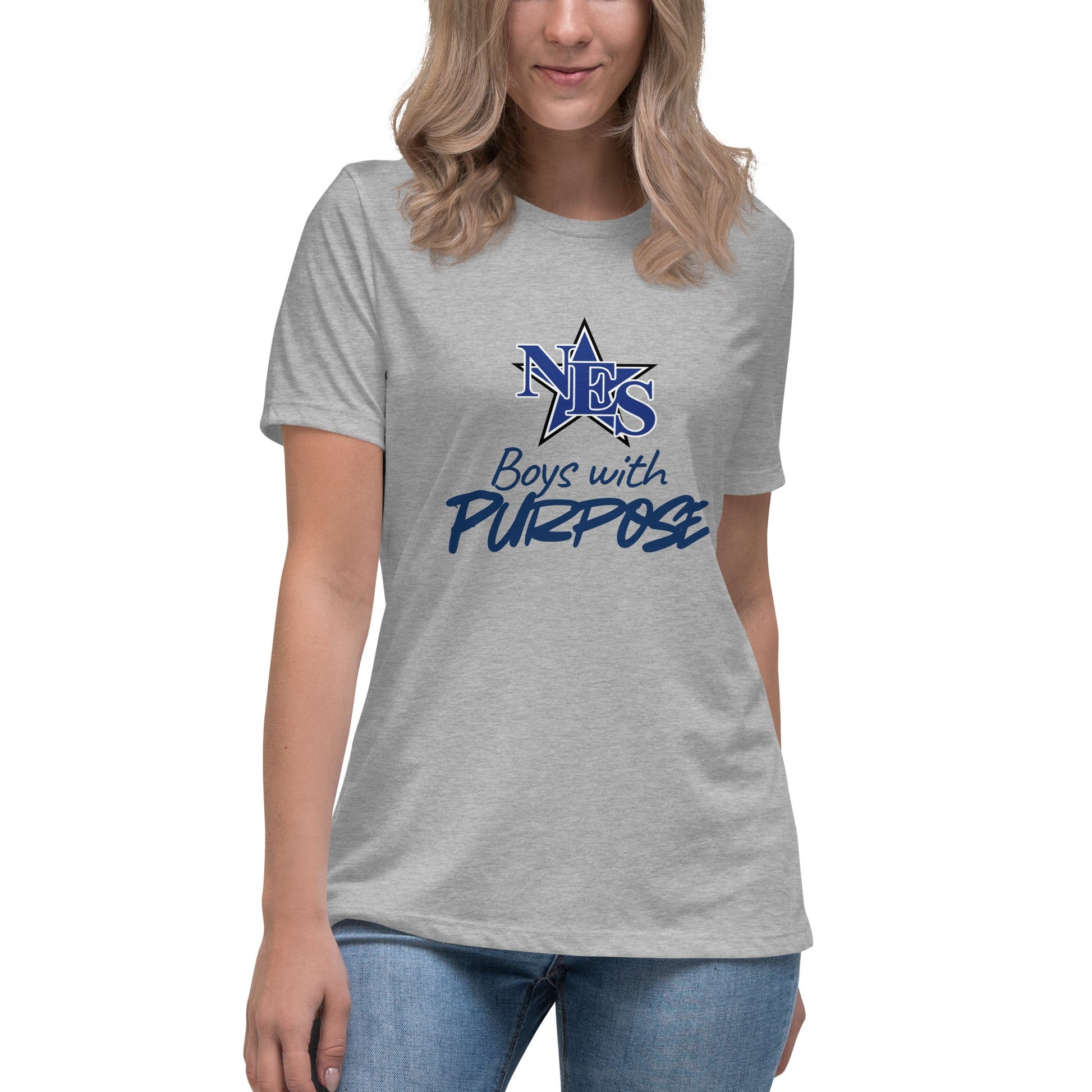 Performance | Women's Relaxed T Shirt | NES - Boys with Purpose | Boys with Purpose Logo