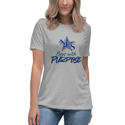 Performance | Women's Relaxed T Shirt | NES - Boys with Purpose | Boys with Purpose Logo