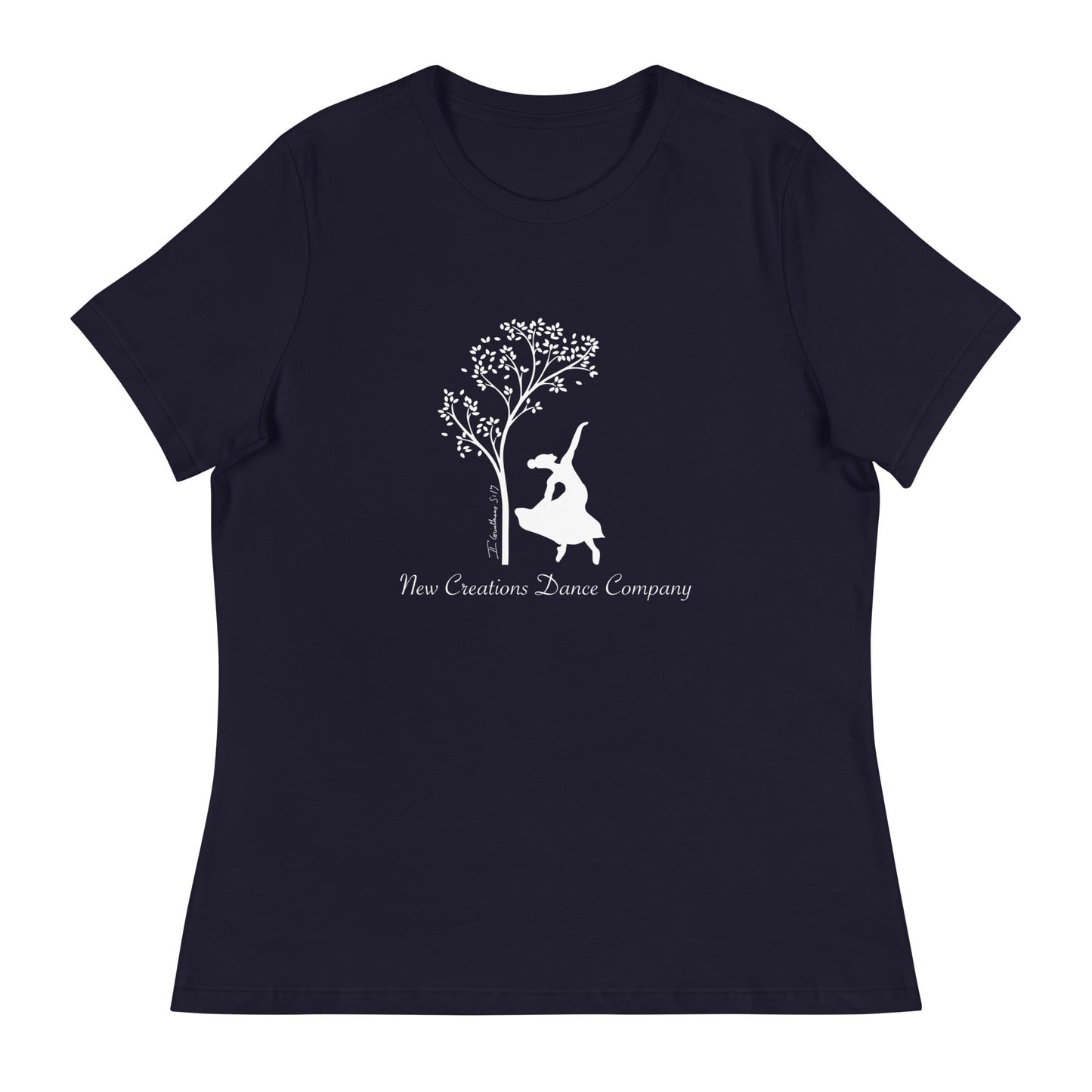 Performance | Women's Relaxed T Shirt | New Creations Dance Company | Alt Logo