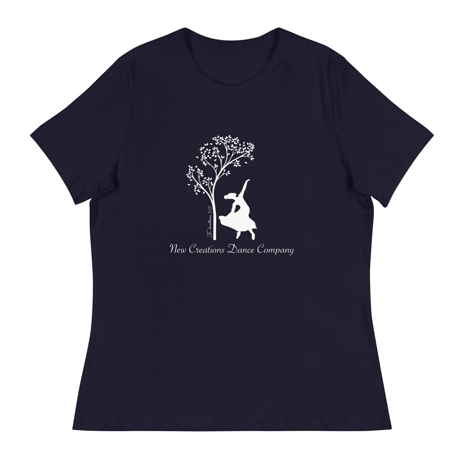 Performance | Women's Relaxed T Shirt | New Creations Dance Company | Alt Logo