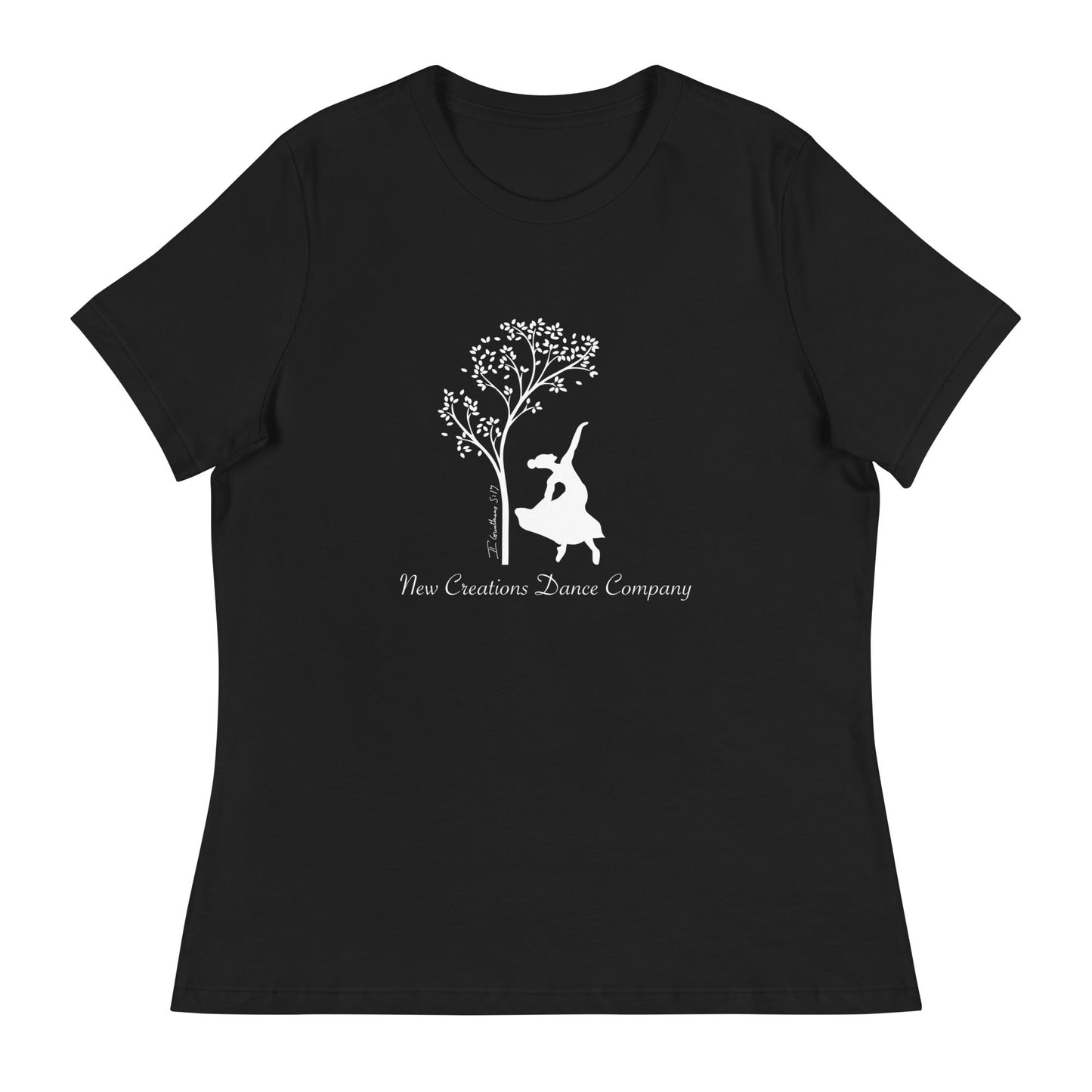 Performance | Women's Relaxed T Shirt | New Creations Dance Company | Alt Logo