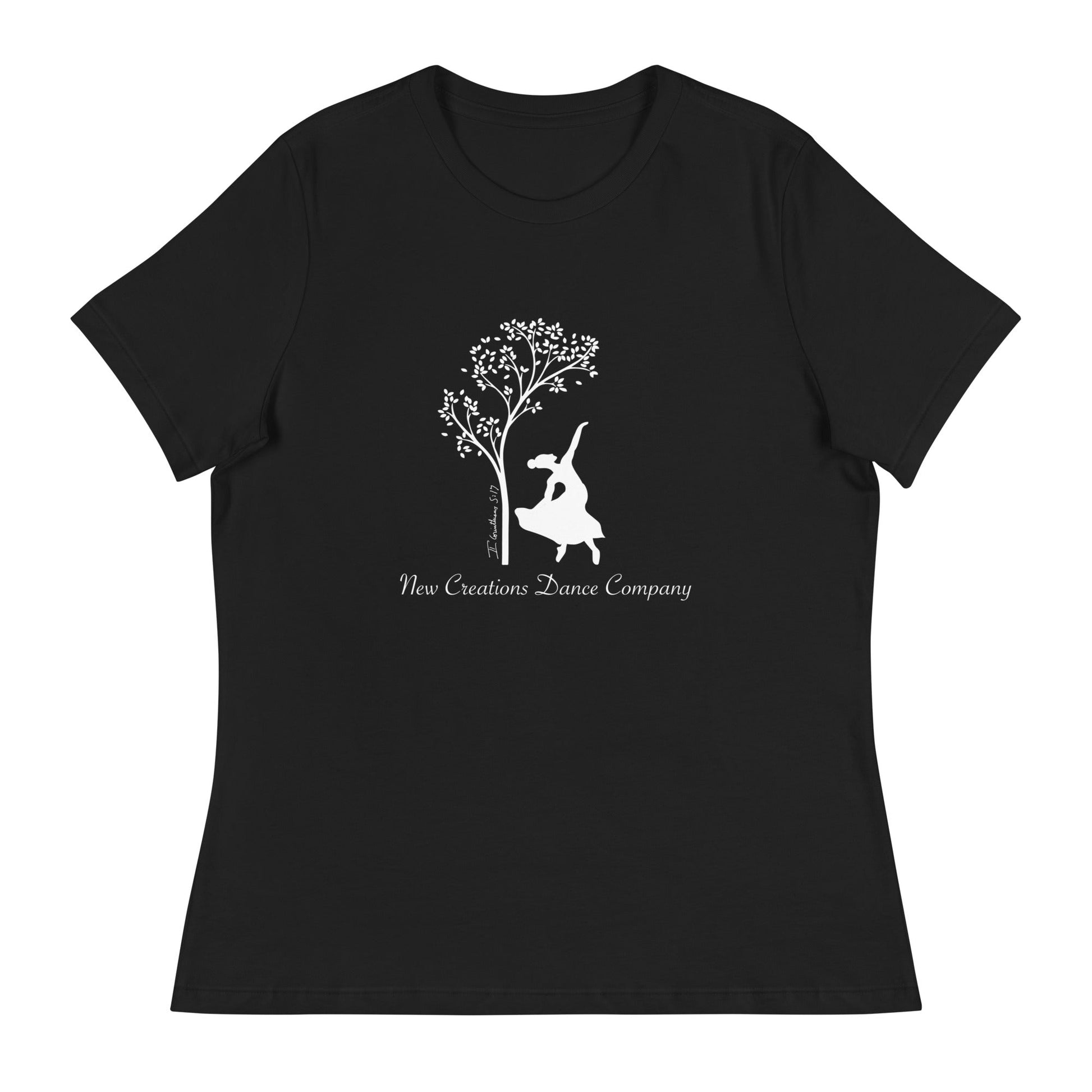 Performance | Women's Relaxed T Shirt | New Creations Dance Company | Alt Logo