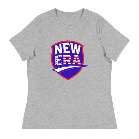 Performance | Women's Relaxed T Shirt | New Era Softball | Badge Logo