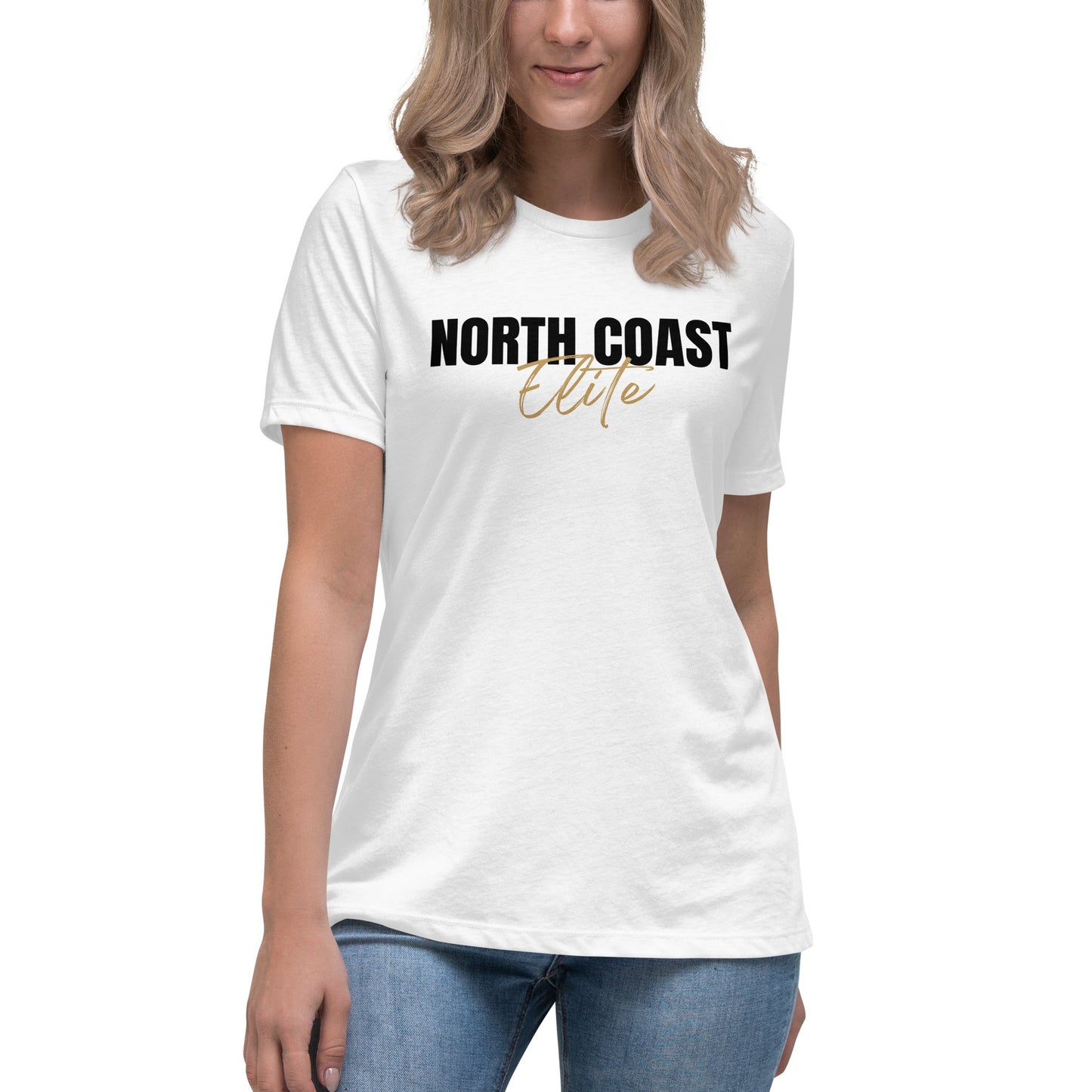 Performance | Women's Relaxed T Shirt | North Coast Elite Inc | Script Logo