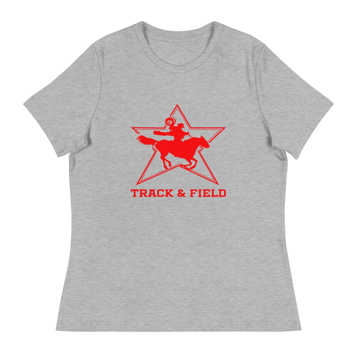 Performance | Women's Relaxed T Shirt | North Lake Track and Field | Cowboy T&F Logo