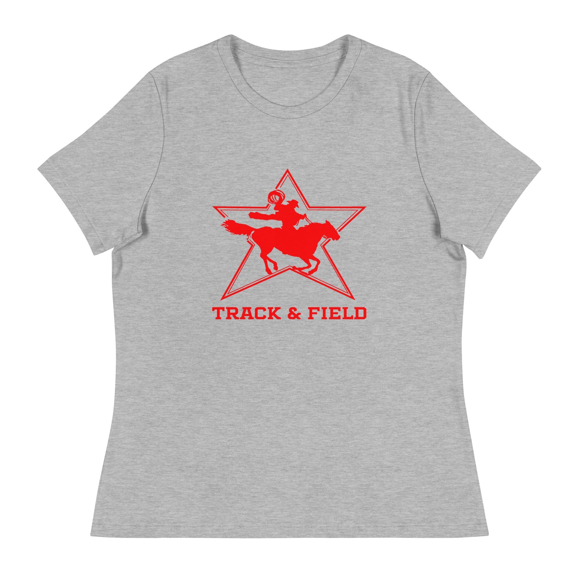 Performance | Women's Relaxed T Shirt | North Lake Track and Field | Cowboy T&F Logo