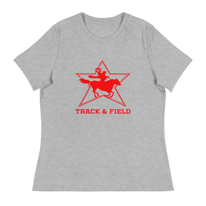 Performance | Women's Relaxed T Shirt | North Lake Track and Field | Cowboy T&F Logo