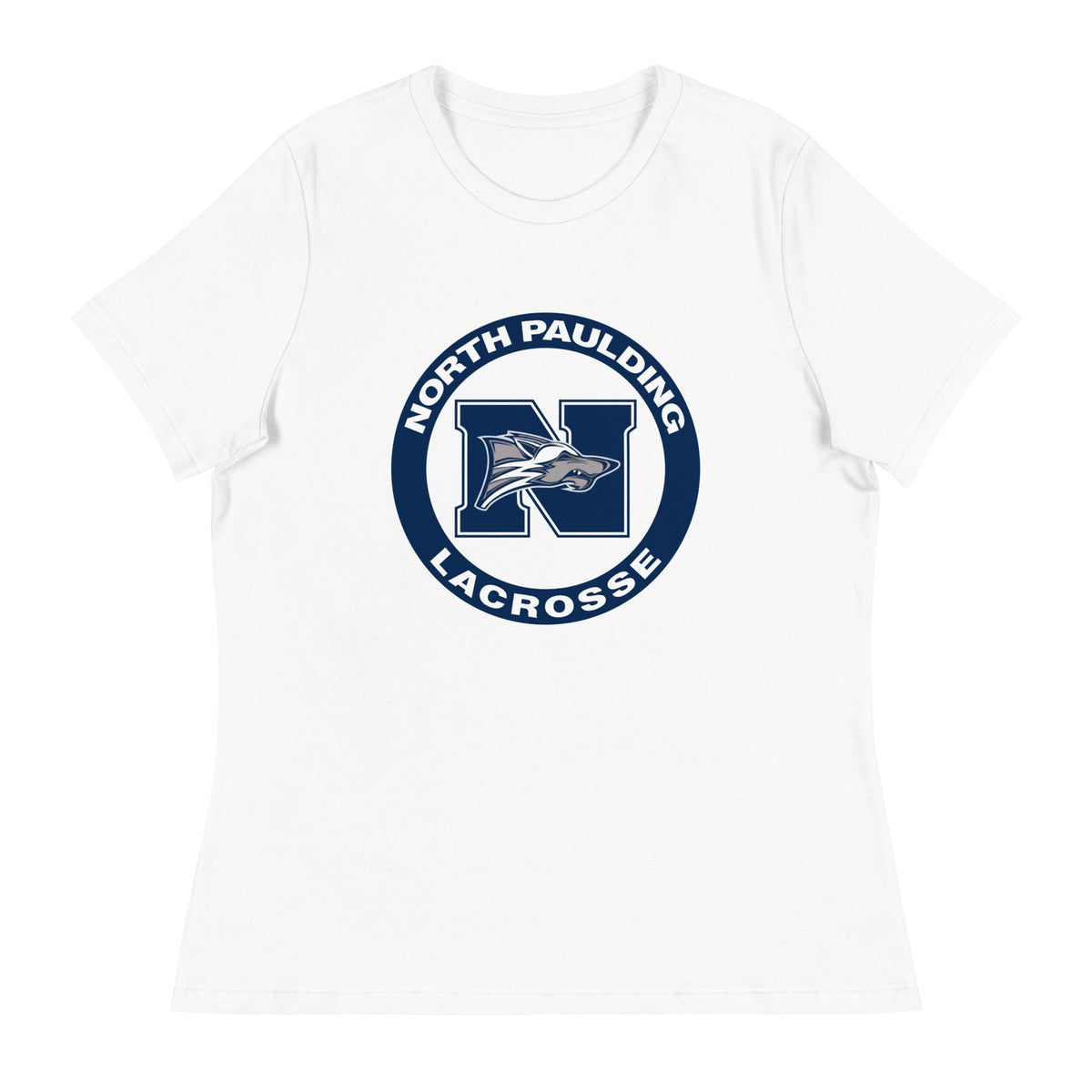 Performance | Women's Relaxed T Shirt | North Paulding Lacrosse | Badge Logo