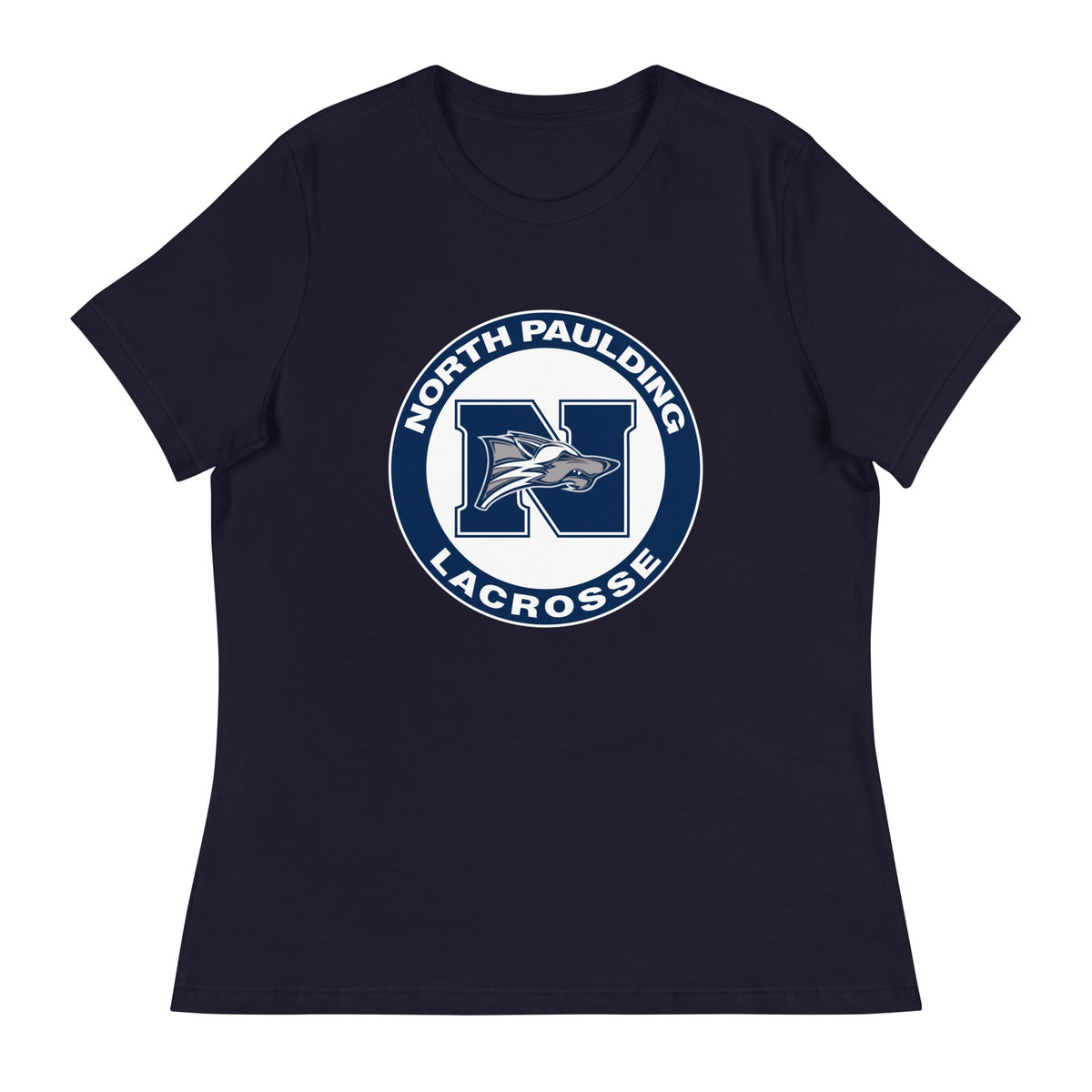 Performance | Women's Relaxed T Shirt | North Paulding Lacrosse | Badge Logo