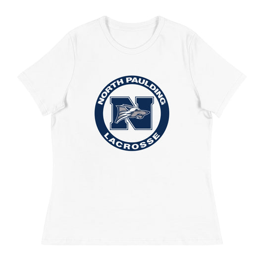 Performance | Women's Relaxed T Shirt | North Paulding Lacrosse | Badge Logo