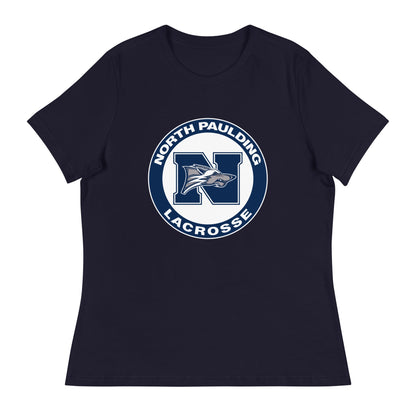 Performance | Women's Relaxed T Shirt | North Paulding Lacrosse | Badge Logo