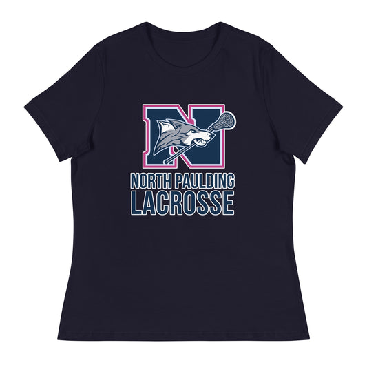 Performance | Women's Relaxed T Shirt | North Paulding Lacrosse | Vanguard Logo