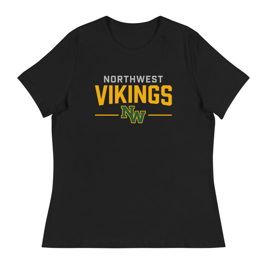 Performance | Women's Relaxed T Shirt | Northwest High School | Vikings Logo