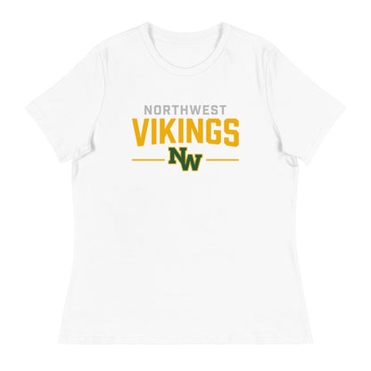 Performance | Women's Relaxed T Shirt | Northwest High School | Vikings Logo