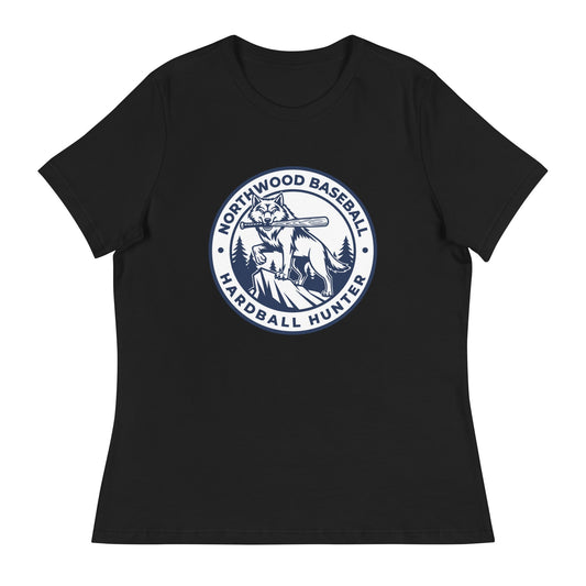 Performance | Women's Relaxed T Shirt | Northwood High School Baseball | Badge Logo