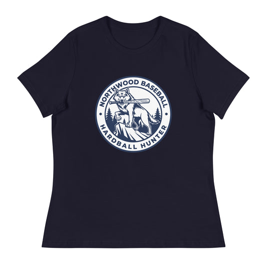 Performance | Women's Relaxed T Shirt | Northwood High School Baseball | Badge Logo