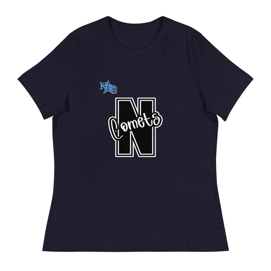 Performance | Women's Relaxed T Shirt | Norton Elementary School | N Comets Logo