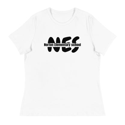 Performance | Women's Relaxed T Shirt | Norton Elementary School | NES Script Logo