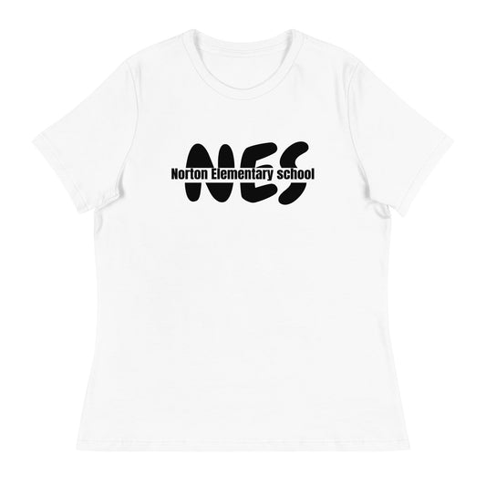 Performance | Women's Relaxed T Shirt | Norton Elementary School | NES Script Logo