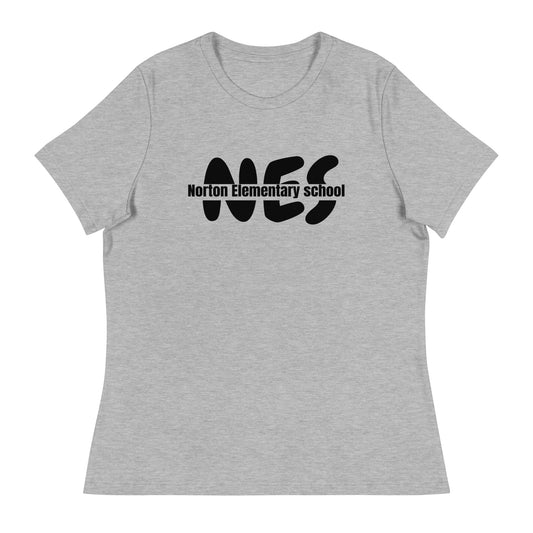 Performance | Women's Relaxed T Shirt | Norton Elementary School | NES Script Logo