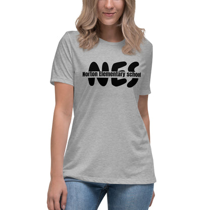 Performance | Women's Relaxed T Shirt | Norton Elementary School | NES Script Logo