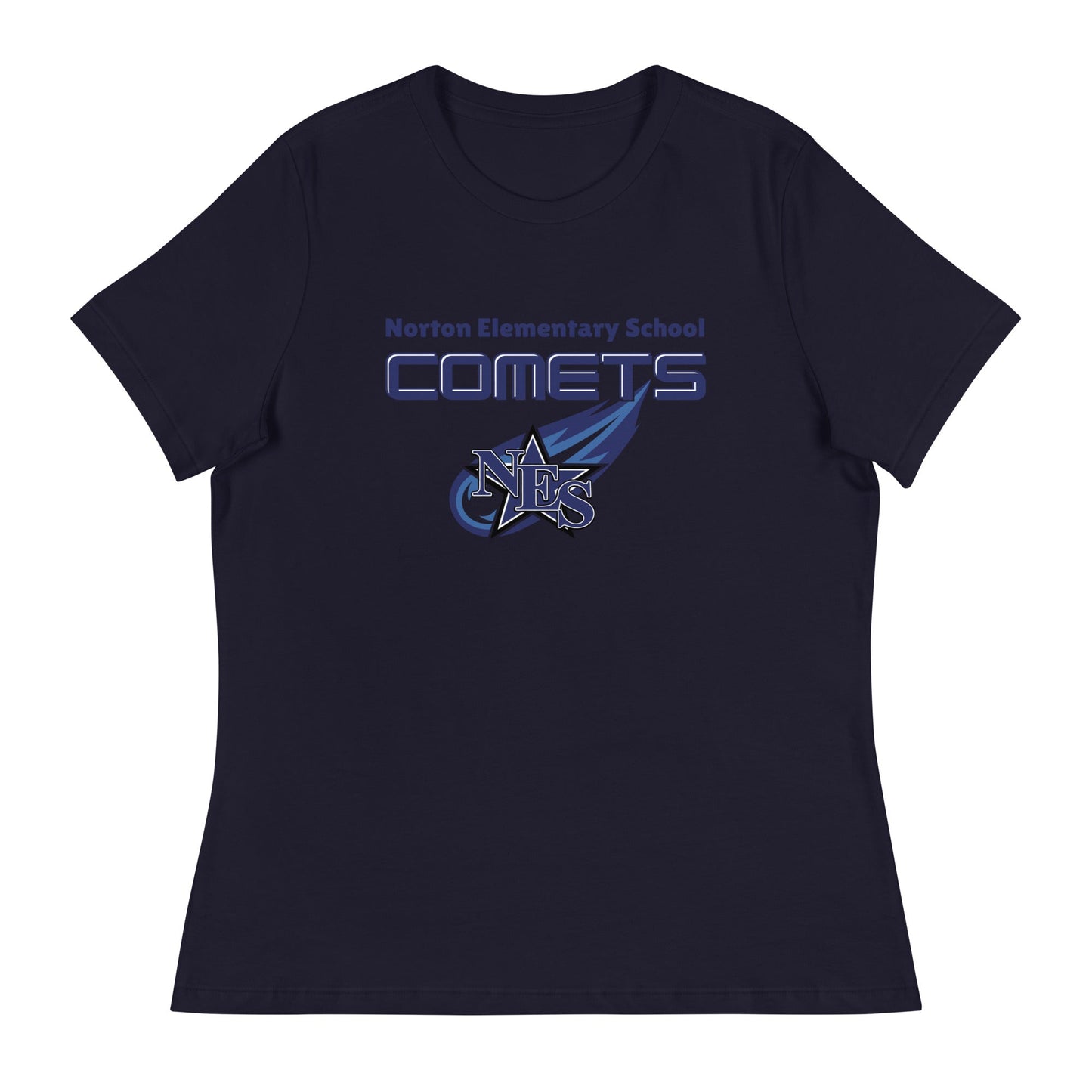 Performance | Women's Relaxed T Shirt | Norton Elementary School | Space Script Logo