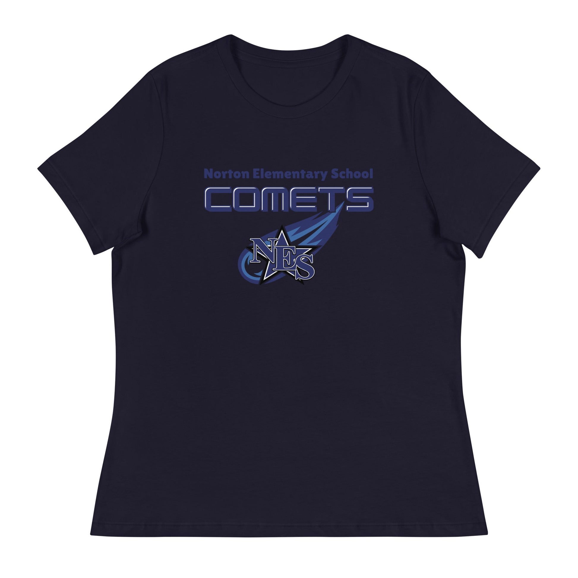 Performance | Women's Relaxed T Shirt | Norton Elementary School | Space Script Logo