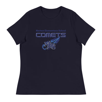 Performance | Women's Relaxed T Shirt | Norton Elementary School | Space Script Logo
