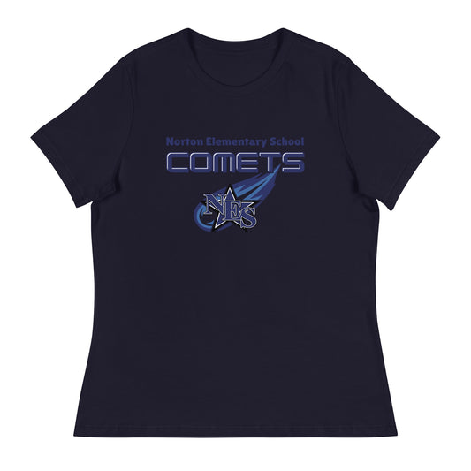 Performance | Women's Relaxed T Shirt | Norton Elementary School | Space Script Logo