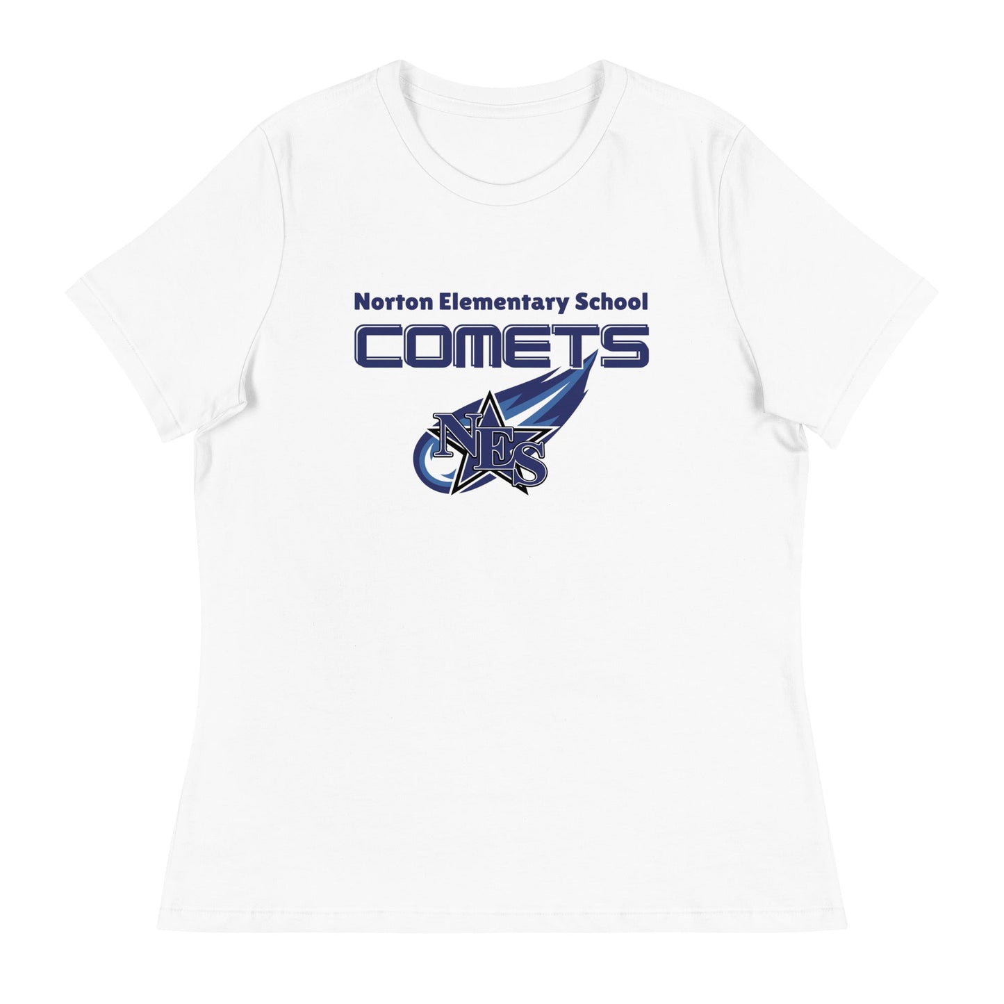 Performance | Women's Relaxed T Shirt | Norton Elementary School | Space Script Logo