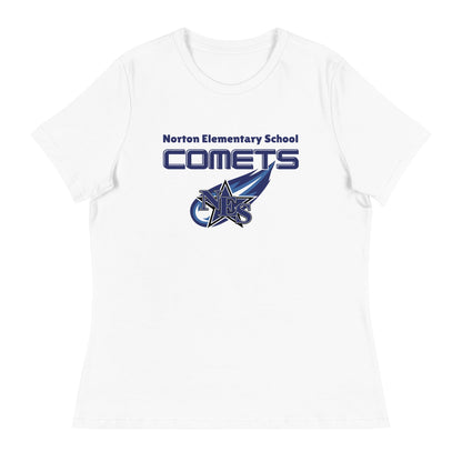 Performance | Women's Relaxed T Shirt | Norton Elementary School | Space Script Logo
