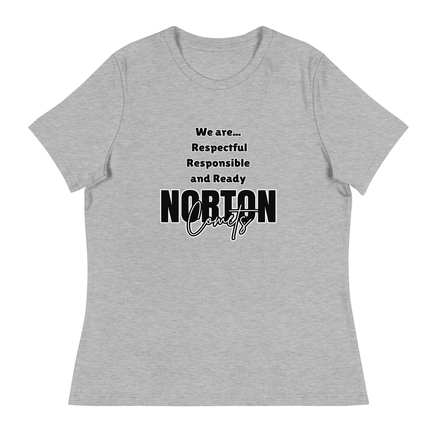 Performance | Women's Relaxed T Shirt | Norton Elementary School | We are... Logo