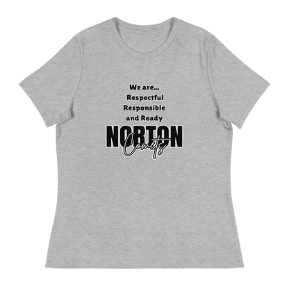 Performance | Women's Relaxed T Shirt | Norton Elementary School | We are... Logo