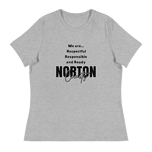 Performance | Women's Relaxed T Shirt | Norton Elementary School | We are... Logo