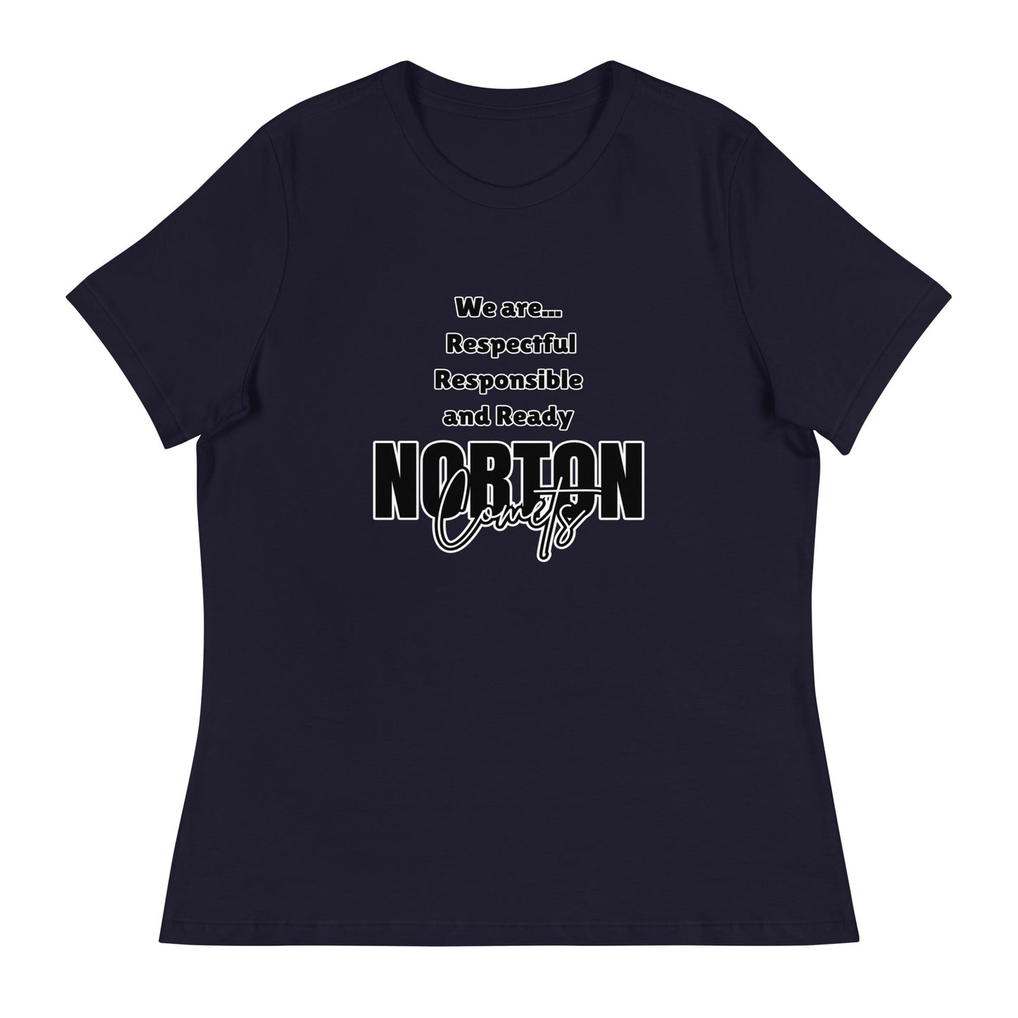 Performance | Women's Relaxed T Shirt | Norton Elementary School | We are... Logo