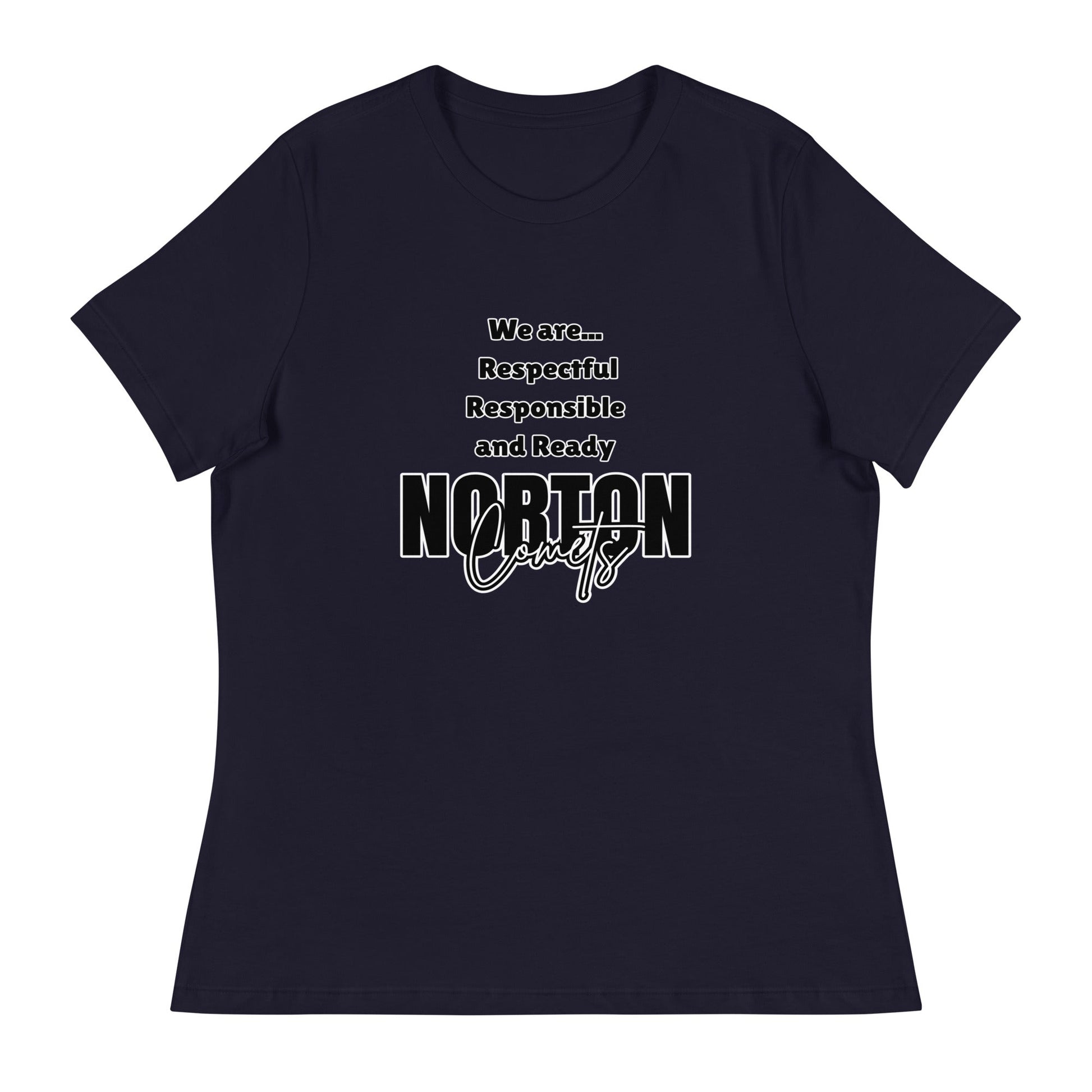 Performance | Women's Relaxed T Shirt | Norton Elementary School | We are... Logo
