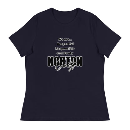 Performance | Women's Relaxed T Shirt | Norton Elementary School | We are... Logo