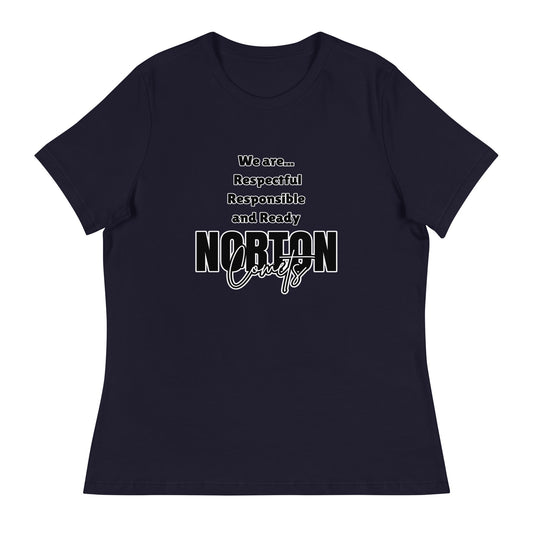 Performance | Women's Relaxed T Shirt | Norton Elementary School | We are... Logo