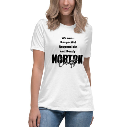 Performance | Women's Relaxed T Shirt | Norton Elementary School | We are... Logo