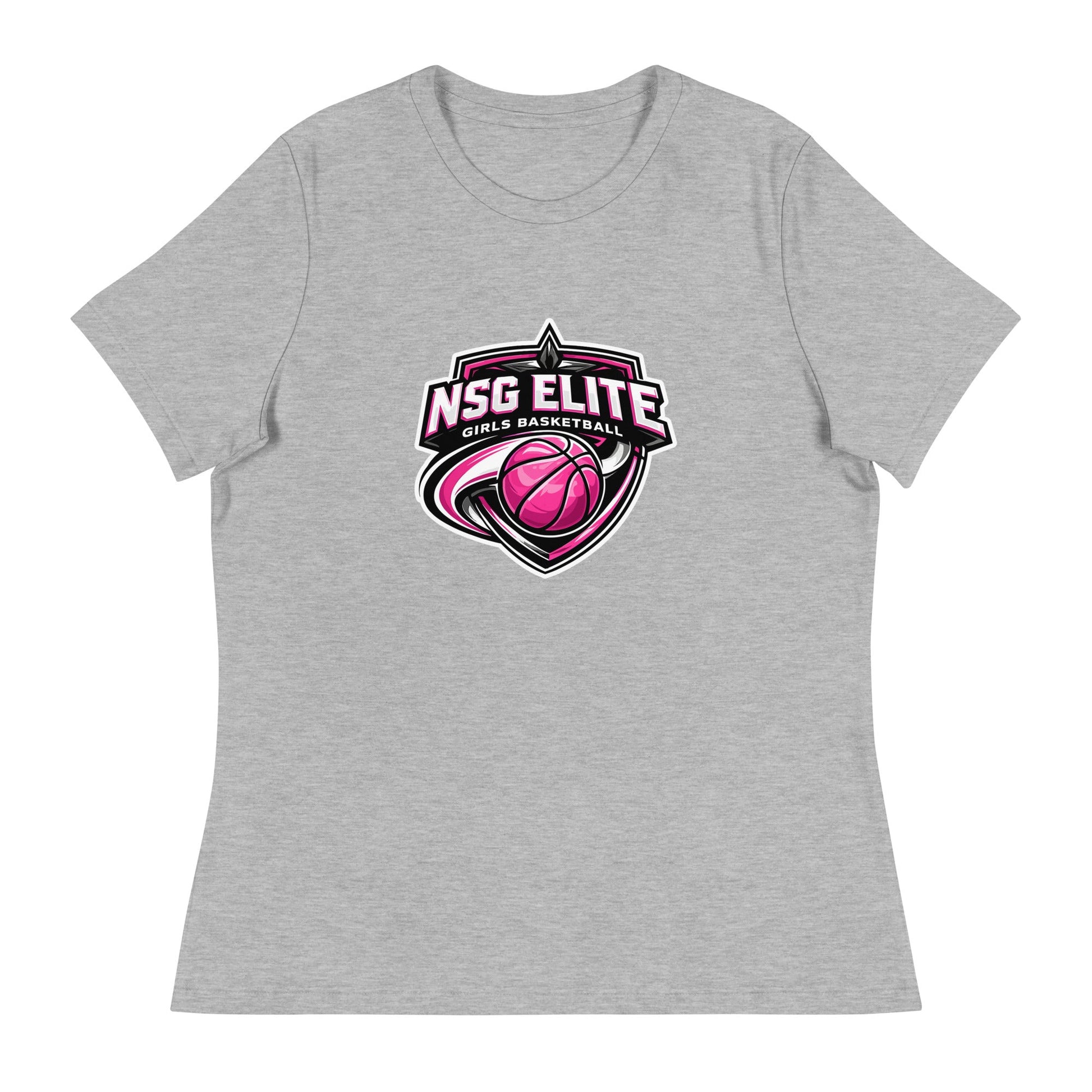 Performance | Women's Relaxed T Shirt | NSG Elite Women’s Basketball | Vanguard Shield Logo