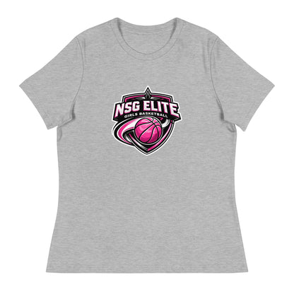 Performance | Women's Relaxed T Shirt | NSG Elite Women’s Basketball | Vanguard Shield Logo